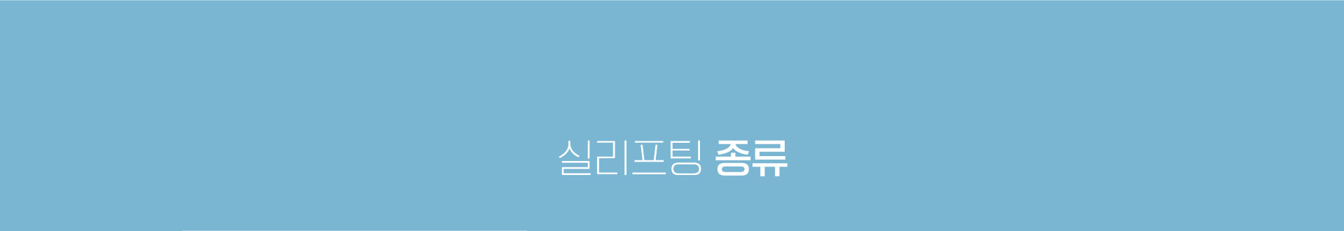 실리프팅 종류